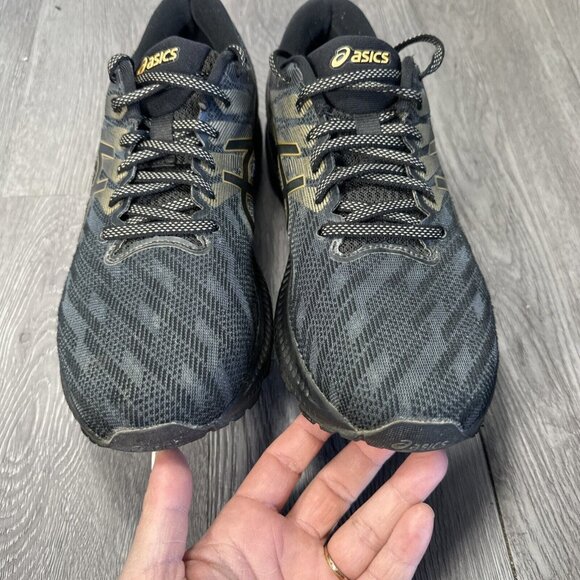 Asics Gel Jadeite Mens Sz 10 Black Gold Athletic Running Shoes Sneakers 1011B401 main image 7